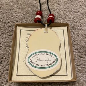 Peter Engler Santa handcrafted necklace reproduced original woodcarving